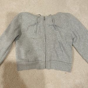 Grey crop jacket